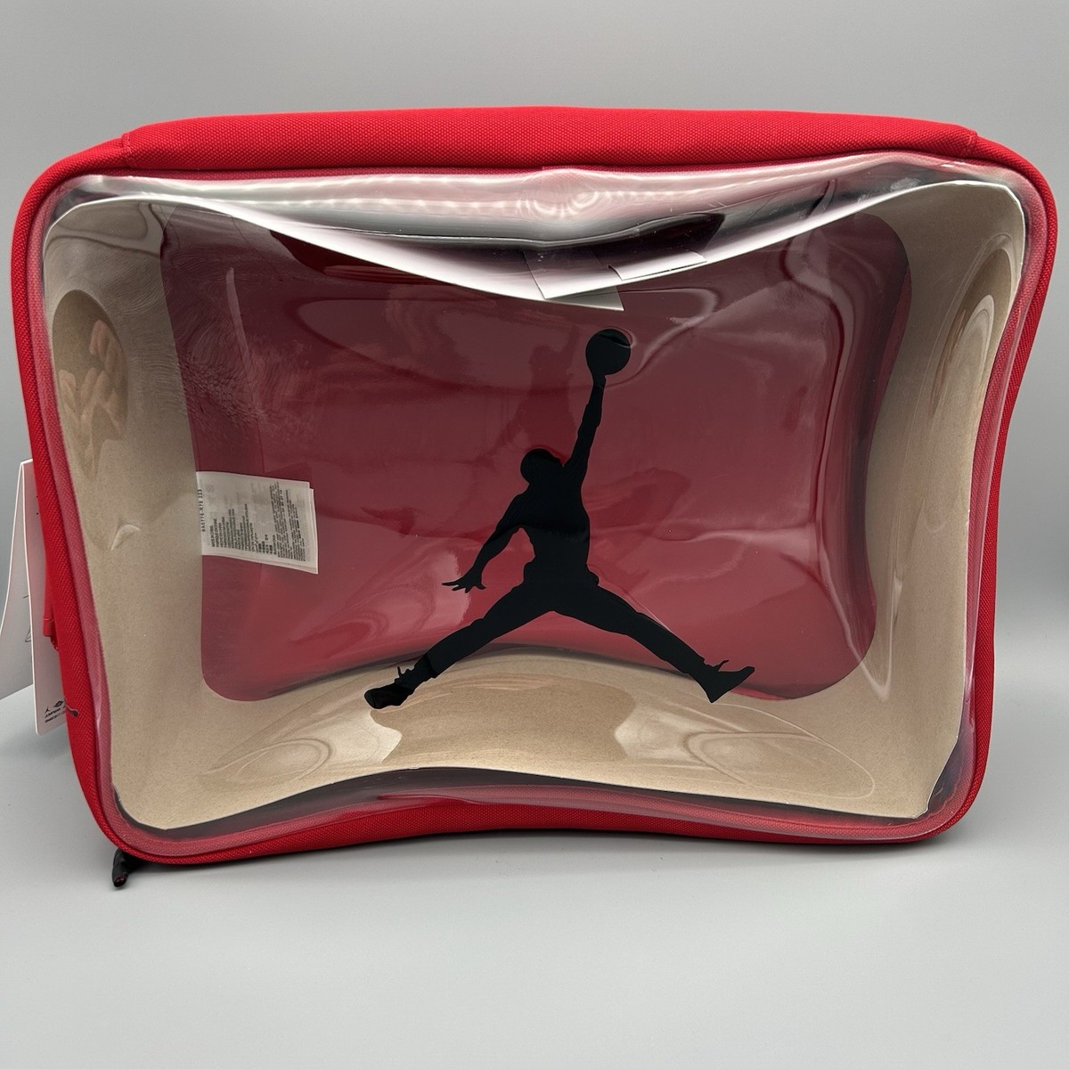 Jordan Jumpman Travel Shoe Bag Gym Red Clear - Size Large (9A0776