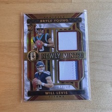 Panini Gold Standard Newly Minted Dual Bryce Young Will Levis NMD-1 White Gold …