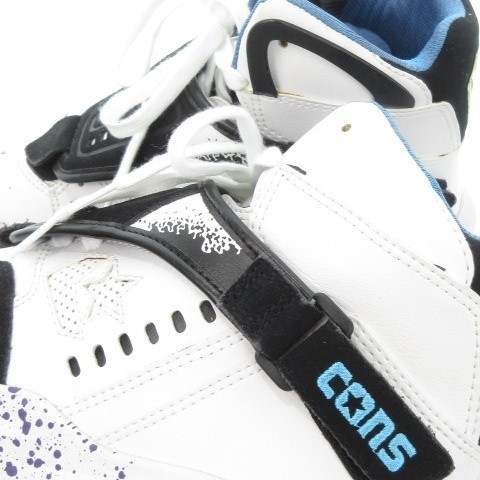 Converse AeroJam EW MID Sneakers HighCut Basketball Shoes White Black Purple Siz thumbnail 7