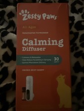ZESTY PAWS CALMING DIFFUSER 30 DAYS ALL AGES, CALMNESS  RELAXATION NEW, SEALED