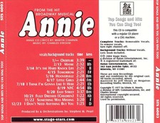 KARAOKE KARAOKE FROM THE HIT BROADWAY MUSICAL ANNIE NEW CD