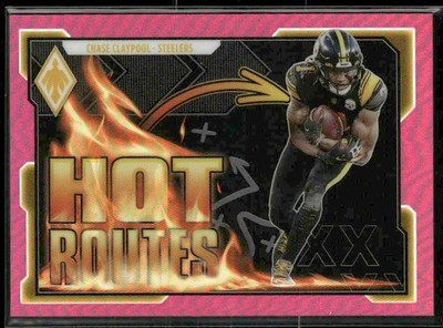 2021 Panini Phoenix #HR-20 Chase Claypool Hot Routes Pink #/175