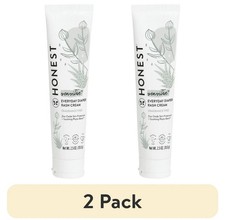 LOT of 2 The Honest Co Honest Diaper Rash Cream Zinc Oxide Treatment 2.5 Oz