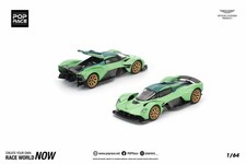 POPRACE 1/64 ASTON MARTIN VALKYRIE IRIDESCENT EMERALD Model Car
