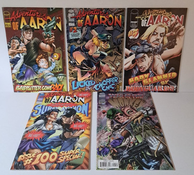 Adventures of Aaron, #1, 2, 3, 4, 100, Image Comics, Lot of 5