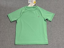 HODO SPORTS Rash Guard Kids 5 Green Short Sleeve Swim Shirt UPF 50 Protection