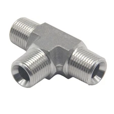 HFS(R) 1/4" Male NPT 3 Way Tee Fittings Stainless Steel 304