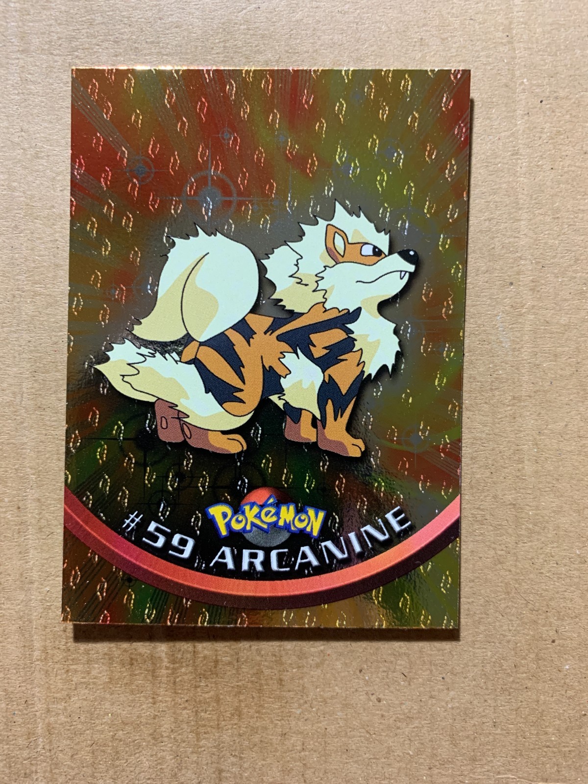 Arcanine #59 TOPPS Black Label Series 1 - Flames Foil Pokemon Card - NM/Mint