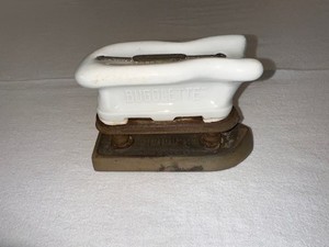 Antique BUGOLETTE Porcelain -Handled French made Sad Iron