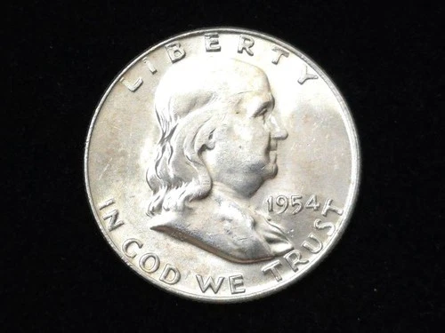 1954-D Franklin Silver Half Dollar Uncirculated 41113
