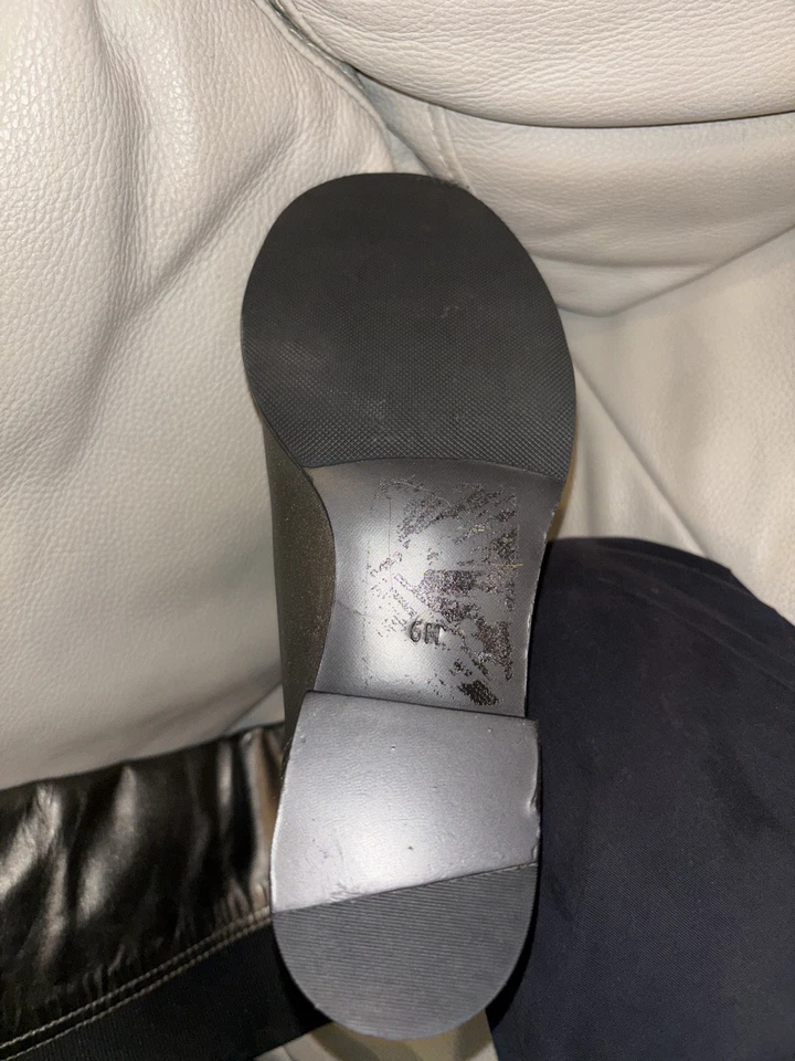 Botas de cuero TORY BURCH JACK sobre la rodilla metálicas envejecidas talla 6 Foto 3 de 3