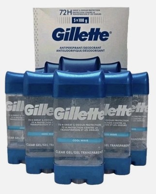 Gillette Cool Wave Clear Gel Men's Antiperspirant and Deodorant (3.8 oz., 5 pk.)