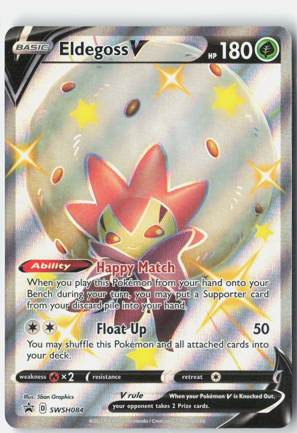 Eldegoss V - SWSH: Sword & Shield Promo Cards SWSH084 Pokemon Card Holo