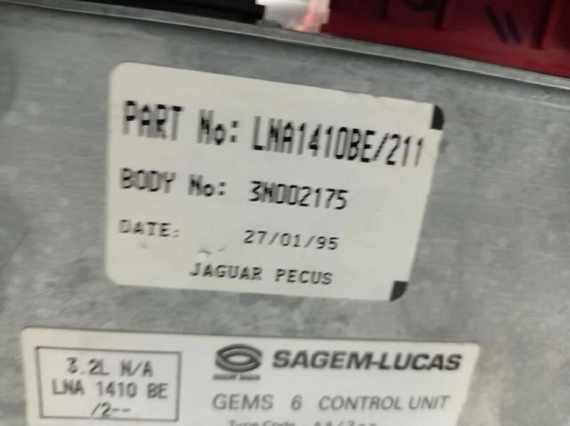 LNA1410BE centralina motore per JAGUAR XJ (X300 X330) 6 3.2 1994 5313278 - Immagine 4 di 4