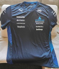 Carlos Sainz Jr Signed Official Puma Atlassian Williams Racing F1 Team Shirt