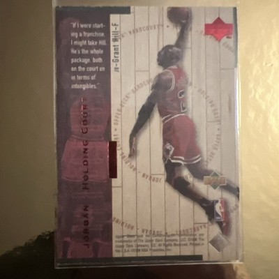 1998 NBA HARDCOURT JORDAN HOLDING COURT GRANT HILL  1102/2300 HOF MVP  rare