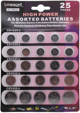High Power Button Cell 3V Lithium Assorted Battery CR2032 CR2025 CR2450 CR1620 C