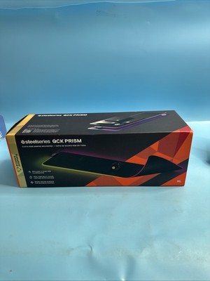 SteelSeries -QcK Prism Cloth Gaming Mouse Pad with 2-Zone RGB Illumination XL
