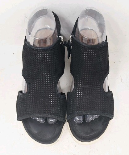 Sofft Womens Shandi Black Wedge Sandals Side Zip Size 8 M SF0044321 - Picture 5 of 9