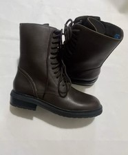 clarks Tilham lace ladies soft leather boots(dark brown)size uk6D Eu39.5 RRP£150