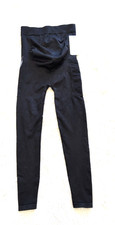 Blanqi Everyday Seamless Maternity Belly Support Leggings Black Pregnancy Sz M