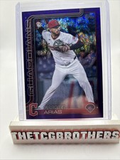 GABRIEL ARIAS 2025 TOPPS CHROME PURPLE /250 GUARDIANS MLB BASEBALL Q2264