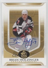 2020-21 SP Signature Edition Legends Gold Spectrum Foil Brian Holzinger Auto 4et
