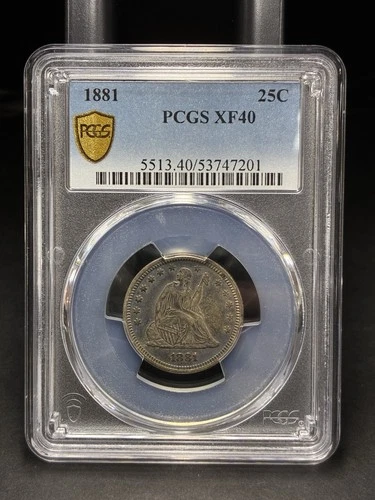 1881-P Seated Liberty Quarter — photo from the most recent tracked eBay sale