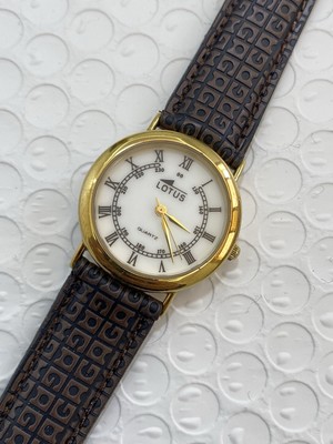 Lotus Ladies Watch Quartz Gold Plated Romaine Numbers 31mm | eBay