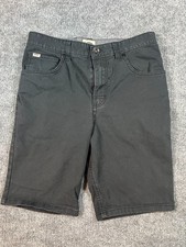 Vans Old Skool Boys Skater Streetwear Black Denim Shorts Size 18