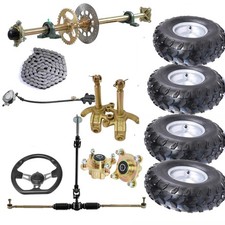 Heavy Duty Rear Live Axle Kit for DIY Go Kart, ATV, Drift Trikes