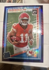 2025 Panini Donruss - Rated Rookie Jalen Royals #321 Optic Preview Purple Prizm