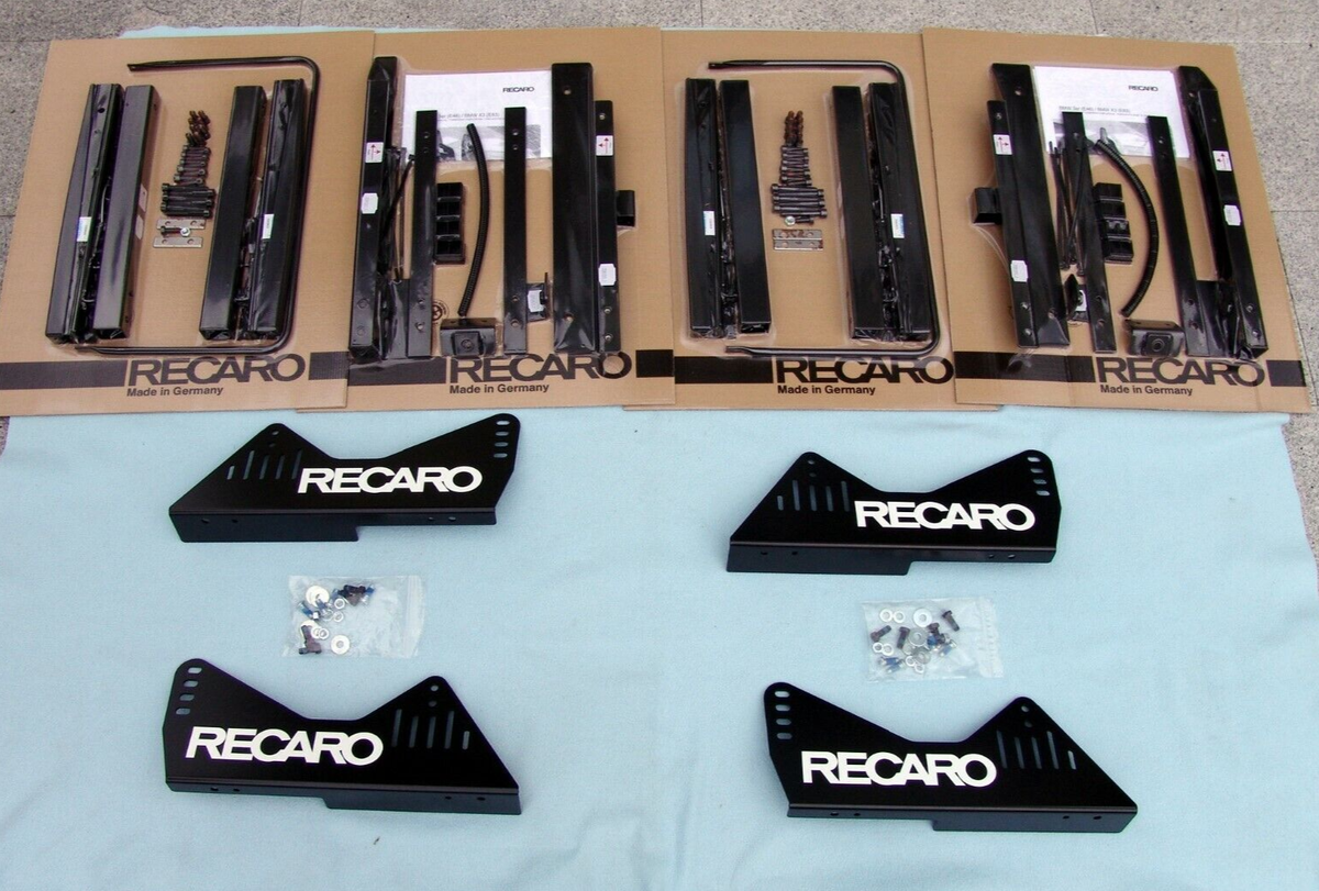 BMW E46 M3 X3 Original Recaro Seat Brackets with Rail for Pole 