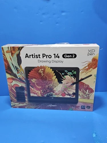 XP-Pen Artist Pro 14 (Gen 2) Graphics Drawing Tablet Levels FHD 1920×1200