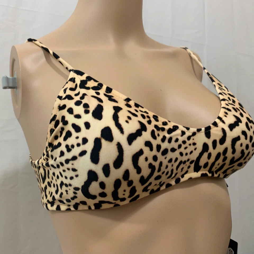 ViX PAULAHERMANNY Mujeres Nuevo con Etiquetas Paola Luli Bikini Traje de Baño Top en Leopardo Talla L Foto 3 de 4