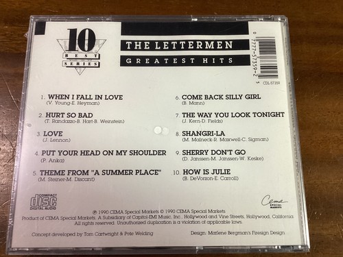 The Lettermen - Greatest Hits New Sealed Cd - $5.99 - Picture 2 of 2