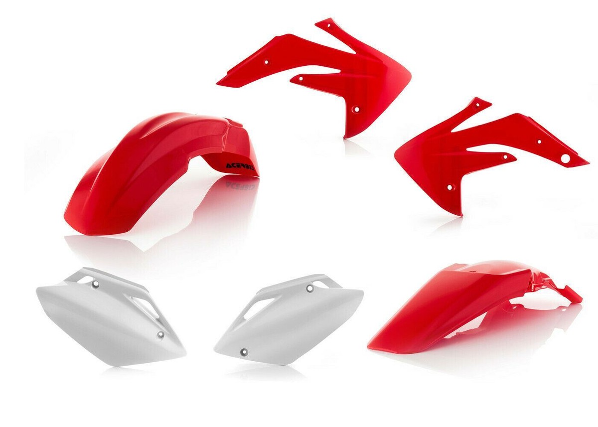 Set Plastiche CRF 110 Bianco Rosso