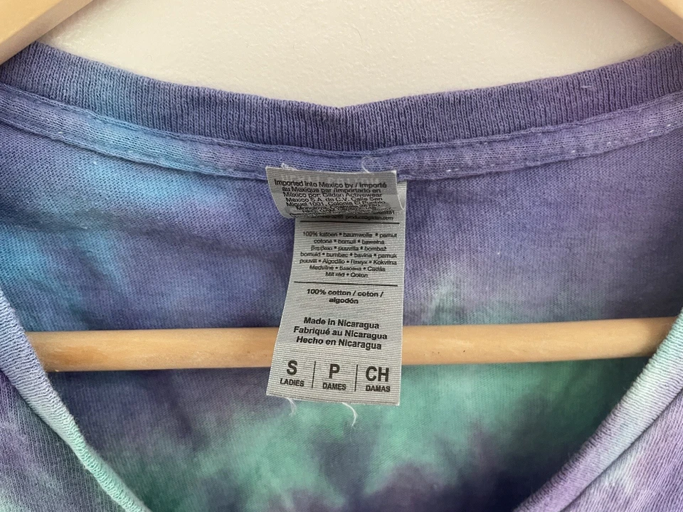 Gildan Algodón Pesado Niños Niñas Genial Tie Dye 100% Algodón Cuello en V Camiseta Azul S Foto 3 de 4