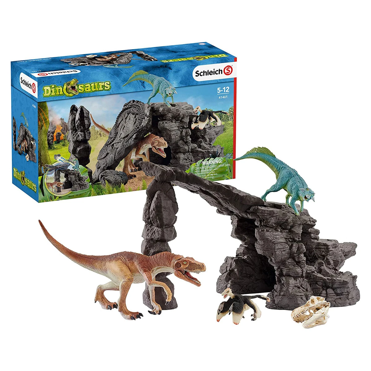 Schleich Dino Set With Cave Figure Set 41461 NEW IN STOCK Educational