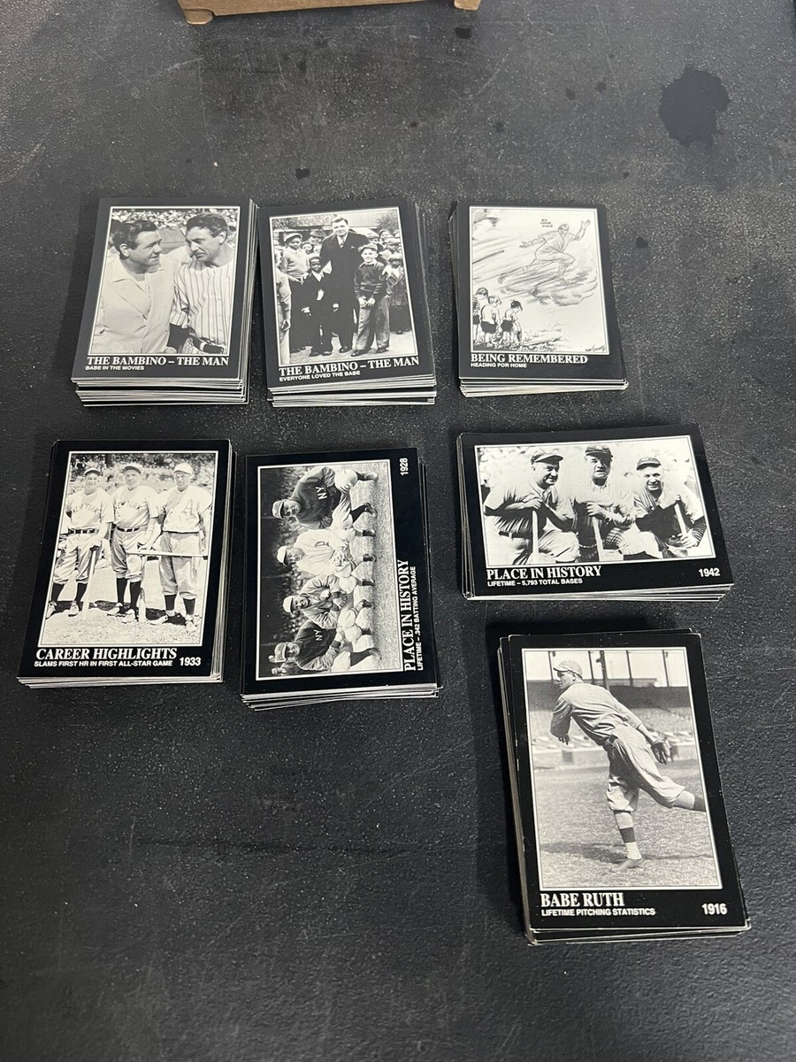 the babe ruth collection complete 165 card set limited edition Megacards THE BABE RUTH COLLECTION 165 Card Set Limited Tin 1992