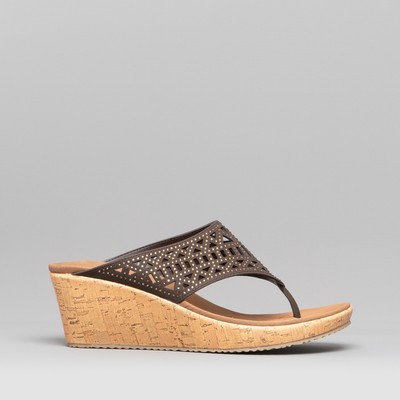 ladies comfortable wedge sandals