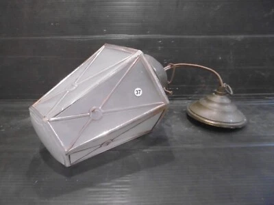 GLOBE VERRE SUSPENSION VINTAGE FRENCH ANCIEN - Photo 1/3