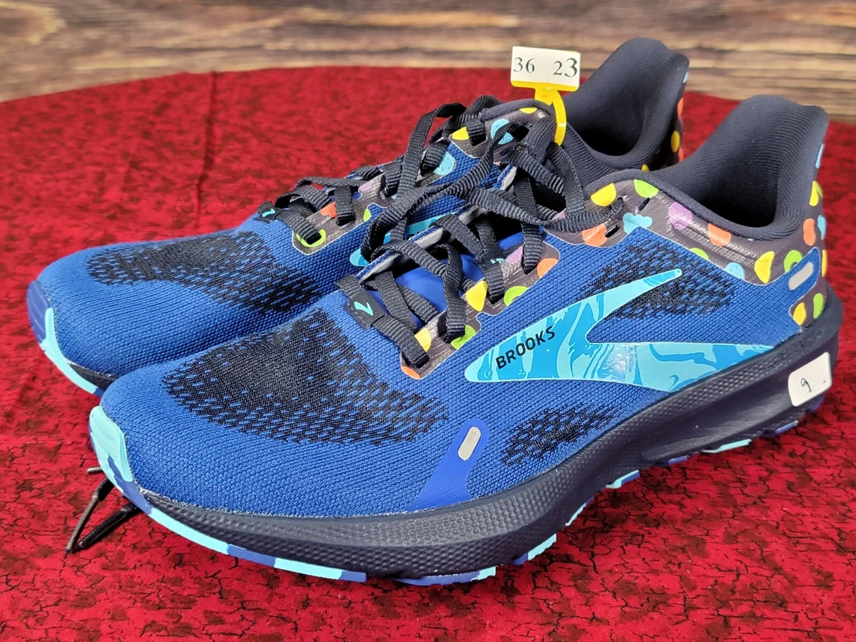 Brooks Launch 9 Mens Running Shoes Blue Multicolor Polka Dot 1203731B440 Size 11 Men main image 4
