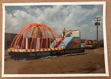 #1 Vintage COLOR PHOTO Canton Oh HOF PARADE FLOAT Football Hall Fame STAR DUST