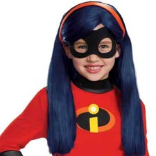 NWT Disney Store 3 3T Pixar The Incredibles Violet Costume  Disguise Wig