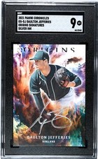 2021 Panini Chronicles Daulton Jefferies Origins SILVER INK AUTO SGC 9 MINT