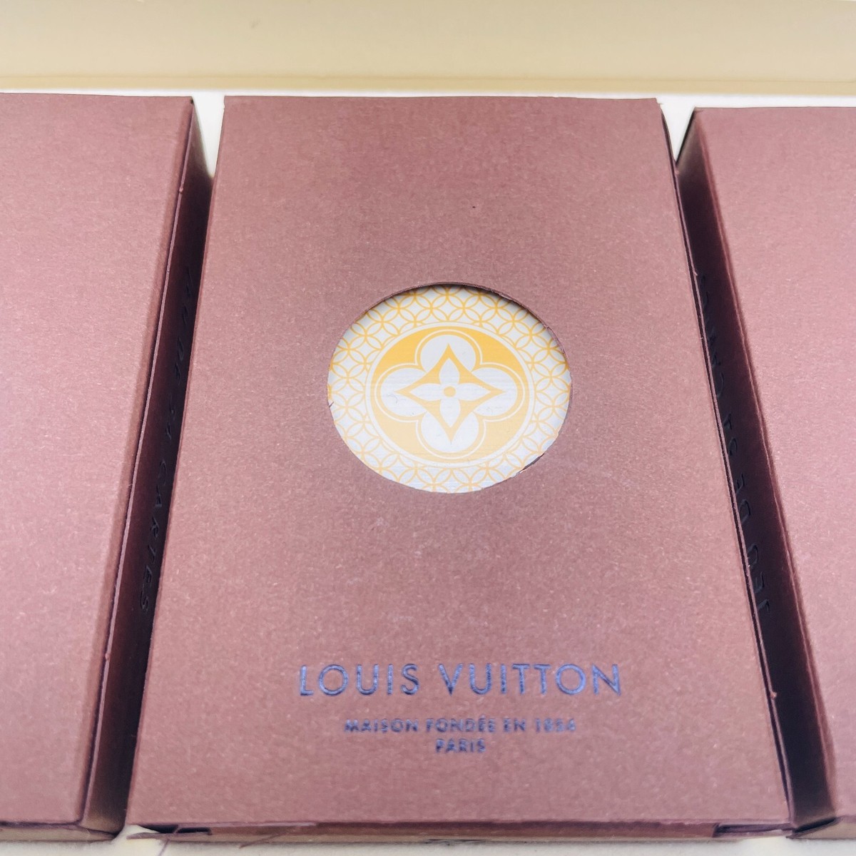 LOUIS VUITTON Playing Cards Trump 3 Decks Original Box Red
