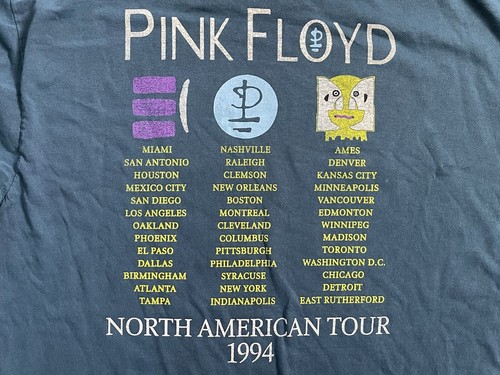 Camiseta recortada manga larga Pink Floyd Division Bell '94 North American Tour talla S/M - Imagen 6 de 7