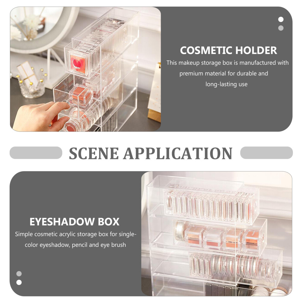 Acrylic Eye Shadow Storage Box Cosmetic Display Drawer Makeup Tray eBay