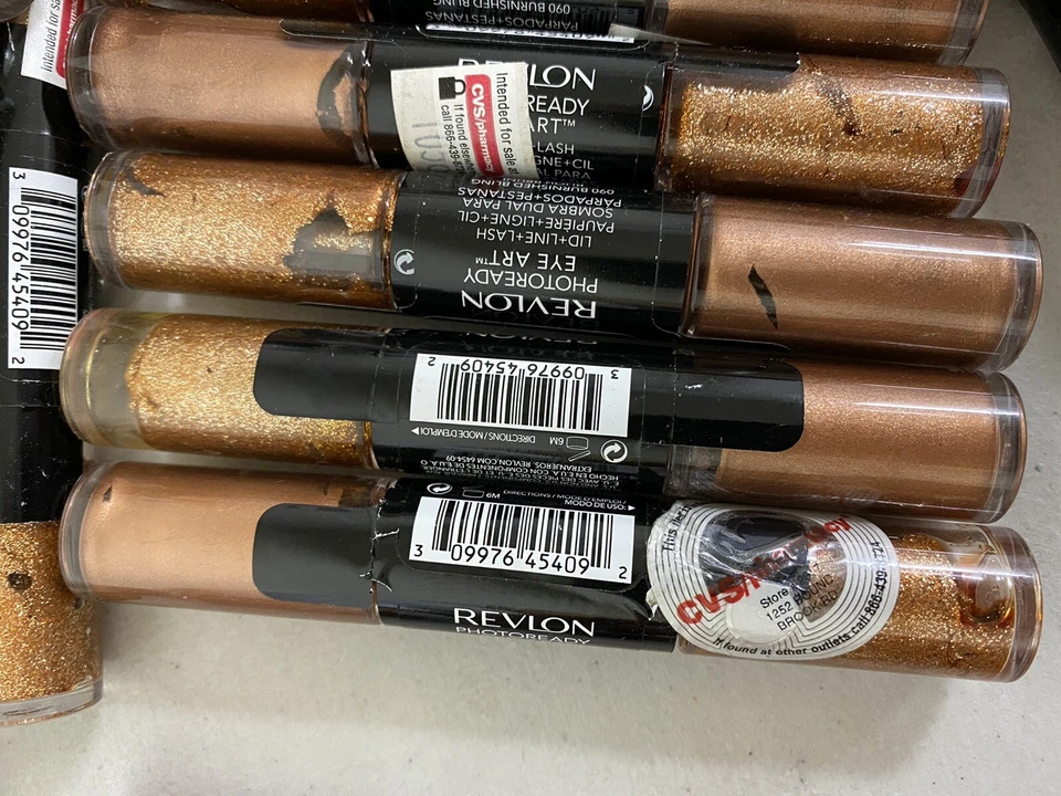 PACK OF 167 REVLON EYE ART LID+LINE+LASH EYE SHADOW & LINER BURNISHED BLING #090 - Image 3 of 4